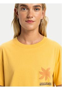 Quiksilver T-Shirt Standard EQWZT03197 Żółty Regular Fit. Kolor: żółty. Materiał: bawełna #4