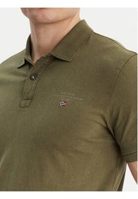 Napapijri Polo Elbas NP0A4GB4 Zielony Regular Fit. Typ kołnierza: polo. Kolor: zielony. Materiał: bawełna #5