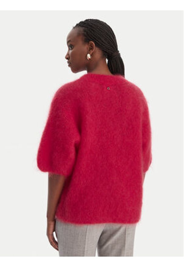 Dixie Sweter M277Y101A Czerwony Relaxed Fit. Kolor: czerwony. Materiał: syntetyk