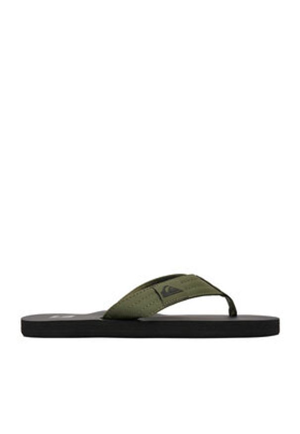 Quiksilver Japonki EO-DUNE CQ10036MGB Zielony. Kolor: zielony. Materiał: skóra