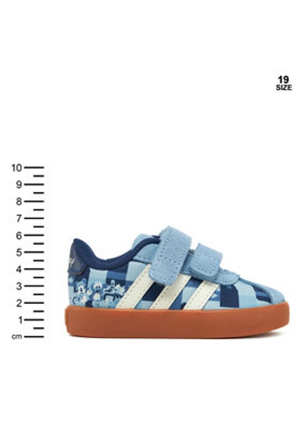 Adidas - adidas Sneakersy Disney Mickey Mouse Vl JH6078 Granatowy. Kolor: niebieski. Materiał: materiał. Wzór: motyw z bajki