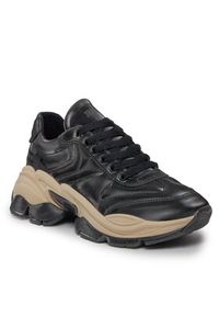 Bronx Sneakersy Platform sneaker 66462B-P Czarny. Kolor: czarny. Materiał: materiał. Obcas: na platformie #3