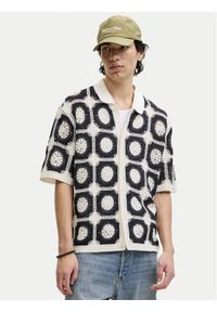 Jack & Jones Koszula Rorchard 12293276 Beżowy Loose Fit. Kolor: beżowy. Materiał: bawełna #1