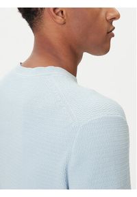 Calvin Klein Sweter LV04LB327G Błękitny Regular Fit. Kolor: niebieski. Materiał: bawełna #3