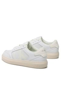 Calvin Klein Jeans Sneakersy Casual Cupsole Lth-Pu Mono YM0YM00573 Biały. Okazja: na co dzień. Kolor: biały. Materiał: skóra #3