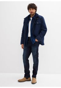 bonprix - Dżinsy bojówki ze stretchem Slim Fit Straight. Kolor: niebieski #3