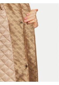 Guess Parka Elly W4BL35 WFIR2 Brązowy Regular Fit. Kolor: brązowy. Materiał: syntetyk #7