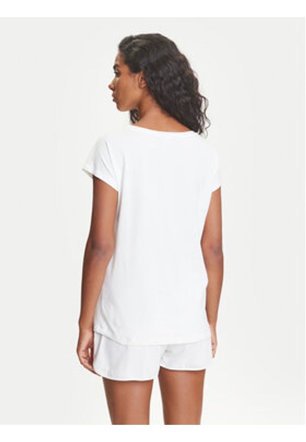 Emporio Armani Underwear Piżama EW000495 AF10881 U1131 Biały Regular Fit. Kolor: biały. Materiał: bawełna