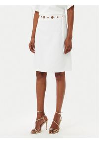 Artigli - ARTIGLI Spódnica mini ACGO000744 Biały Regular Fit. Kolor: biały. Materiał: syntetyk