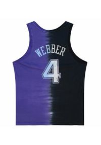 Koszulka Mitchell & Ness NBA Sacramento Kings Chris Webber Tie Dye Cotton. Kolor: wielokolorowy, czarny, fioletowy