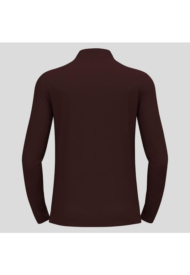 Bluza termoaktywna męska Odlo Merino 260 BL Top Turtle Neck LS Half Zip. Kolor: czerwony. Sport: bieganie