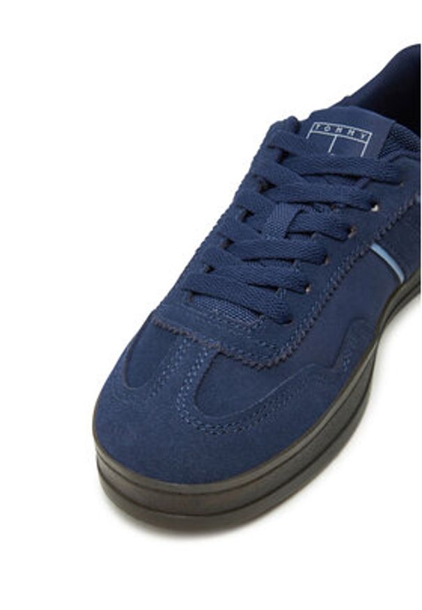 Tommy Jeans Sneakersy The Greenwich Suede EN0EN02696 Granatowy. Kolor: niebieski. Materiał: zamsz, skóra