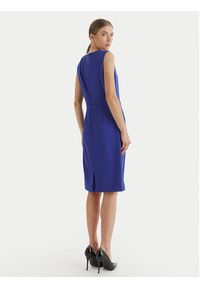 Calvin Klein Sukienka koktajlowa LV044F018G Niebieski Slim Fit. Kolor: niebieski. Materiał: syntetyk. Styl: wizytowy #4