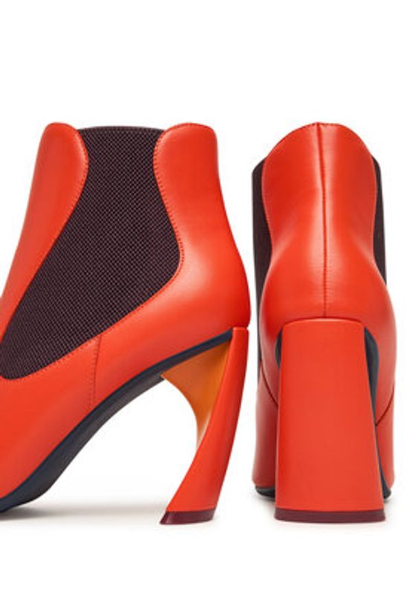 United Nude Botki Zuma Flow Hi 1095492416 Pomarańczowy. Kolor: pomarańczowy. Materiał: skóra