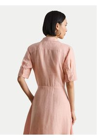 Lauren Ralph Lauren - LAUREN RALPH LAUREN Sukienka koszulowa 200905667023 Różowy Regular Fit. Kolor: różowy. Materiał: len. Typ sukienki: koszulowe #2