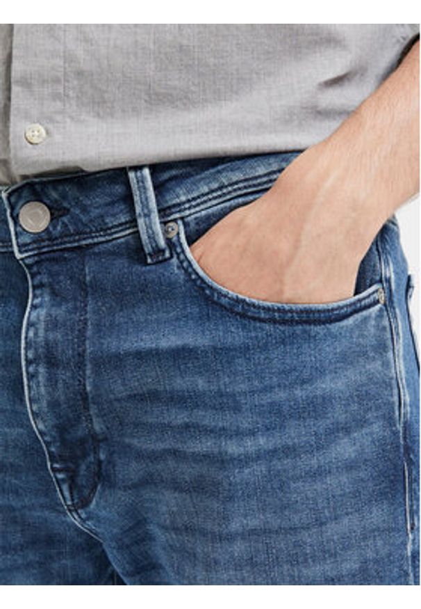 Selected Homme Jeansy Leon 16087777 Niebieski Slim Fit. Kolor: niebieski
