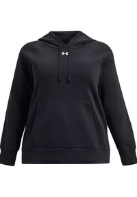 Under Armour - Damska Bluza Z Kapturem Rival Fleece Hoodie. Typ kołnierza: kaptur. Kolor: czarny