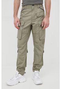 G-Star RAW - G-Star Raw spodnie bawełniane męskie kolor szary w fasonie cargo. Kolor: szary. Materiał: bawełna