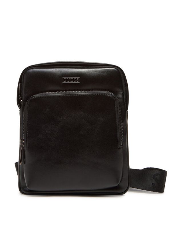 Guess Saszetka HMBOCA P5323 Czarny. Kolor: czarny. Materiał: skóra