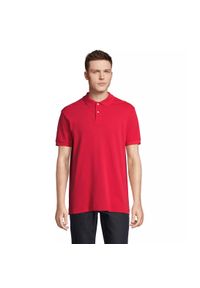 SOL'S - Polo Sol's Pacific. Okazja: na co dzień. Typ kołnierza: polo. Kolor: czerwony. Styl: casual #1