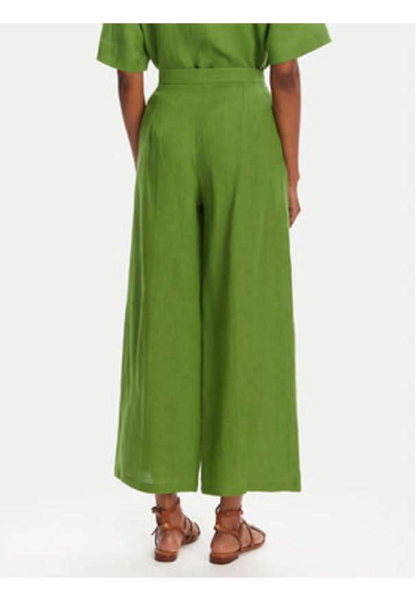Marella Kuloty Silvana 2515131022 Zielony Regular Fit. Kolor: zielony. Materiał: len
