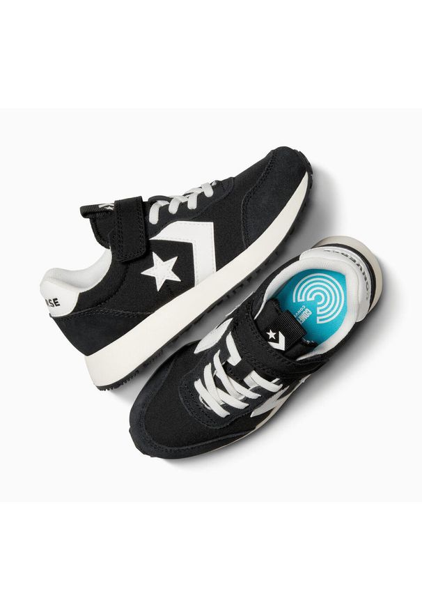 Adidasy Converse Omega Trainer, Dzieci. Okazja: na uczelnię. Kolor: czarny. Materiał: zamsz, materiał. Sport: joga i pilates