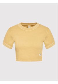 Reebok T-Shirt Natural Dye HK4969 Żółty Slim Fit. Kolor: żółty. Materiał: bawełna #4