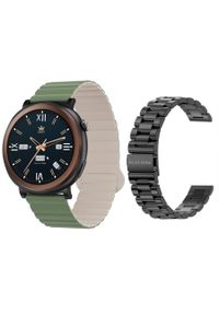 GepardWatches - Smartwatch GlacierX Theron Black + Pasek GX-T248 standard. Rodzaj zegarka: smartwatch