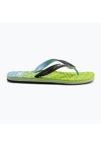 Japonki plażowe męskie Quiksilver Oahuey. Okazja: na plażę. Kolor: zielony