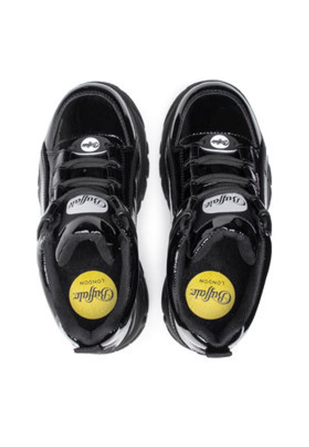 Buffalo London Sneakersy BN15332341 Czarny. Kolor: czarny. Materiał: lakier, skóra