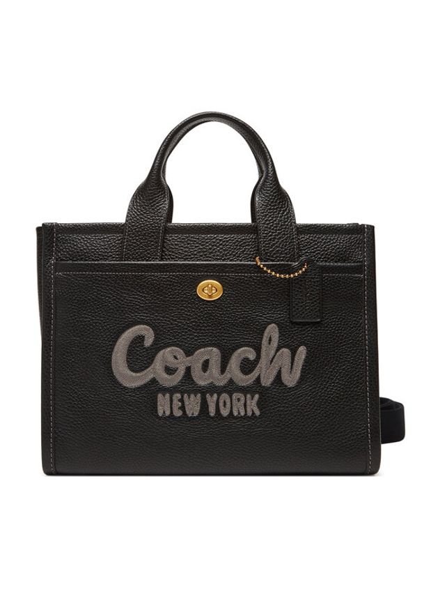 Coach Torebka Cargo CAM75 Czarny. Kolor: czarny. Materiał: skórzane