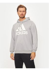 Adidas - adidas Dres French Terry JD9861 Szary Regular Fit. Kolor: szary. Materiał: syntetyk