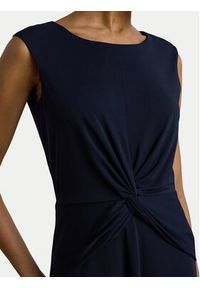 Lauren Ralph Lauren - LAUREN RALPH LAUREN Sukienka codzienna 250872090004 Granatowy Regular Fit. Okazja: na co dzień. Kolor: niebieski. Materiał: syntetyk. Typ sukienki: proste. Styl: casual #5