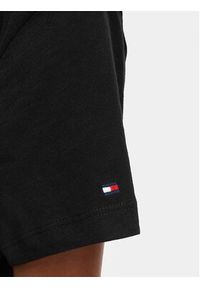 TOMMY HILFIGER - Tommy Hilfiger Sukienka codzienna WW0WW48747 Czarny Relaxed Fit. Okazja: na co dzień. Kolor: czarny. Materiał: bawełna. Typ sukienki: proste. Styl: casual #3
