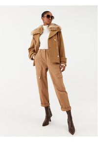 MICHAEL Michael Kors Spodnie materiałowe MF330GY3X6 Brązowy Relaxed Fit. Kolor: brązowy. Materiał: bawełna #3
