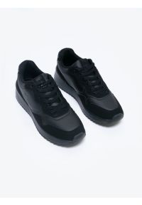Big-Star - Sneakersy męskie czarne MM174133 906. Okazja: na co dzień. Wysokość cholewki: przed kostkę. Kolor: czarny. Materiał: jeans, dresówka, materiał. Szerokość cholewki: normalna. Sport: fitness #3