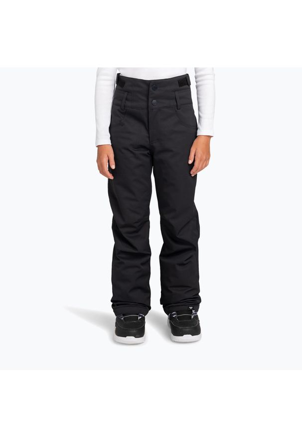 Roxy - Spodnie snowboardowe dziecięce ROXY Diversion Girl. Kolor: czarny. Sezon: zima. Sport: snowboard