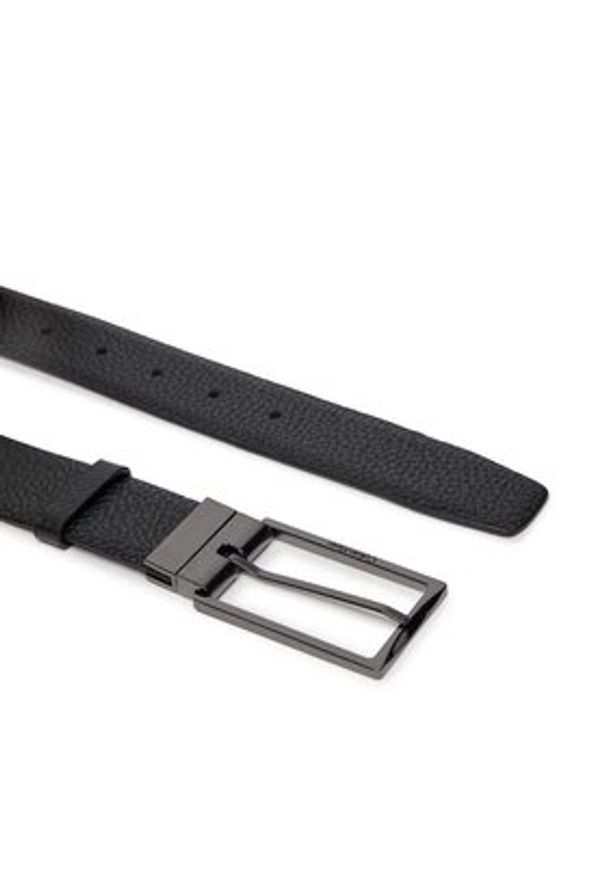 Calvin Klein Pasek Męski Adj/Rev Slim Frame Pb 35Mm K50K511360 Czarny. Kolor: czarny. Materiał: skóra