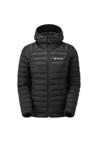 Kurtka puchowa damska z kapturem Montane Anti-freeze. Typ kołnierza: kaptur. Kolor: czarny. Materiał: puch. Sport: wspinaczka