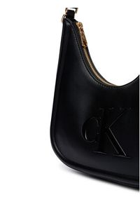 Calvin Klein Torebka Bold Ck Small Crescent LV04F3561G Czarny. Kolor: czarny. Materiał: skórzane #4
