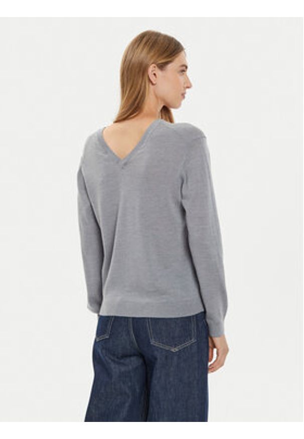 United Colors of Benetton - United Colors Of Benetton Sweter 11AHD401L Szary Regular Fit. Kolor: szary. Materiał: wełna