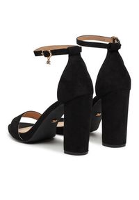 DeeZee Sandały E998-4 Czarny. Kolor: czarny. Materiał: materiał #3