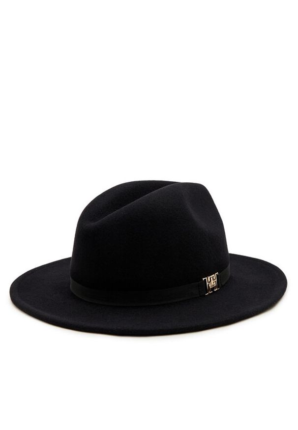 TOMMY HILFIGER - Tommy Hilfiger Kapelusz Distinct Fedora AW0AW16365 Czarny. Kolor: czarny. Materiał: materiał