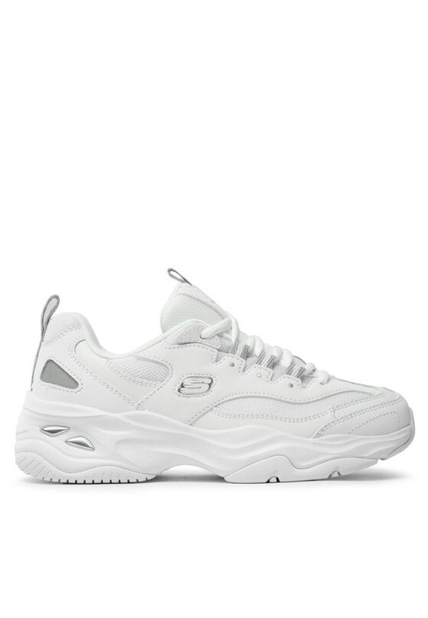 skechers - Skechers Sneakersy Fresh Diva 149492/WGY Biały. Kolor: biały. Materiał: skóra
