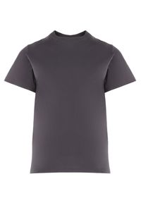 Born2be - Ciemnoszary T-shirt Kallosyne. Kolor: szary. Materiał: jeans, dresówka, bawełna. Długość rękawa: krótki rękaw. Długość: krótkie. Styl: elegancki #3