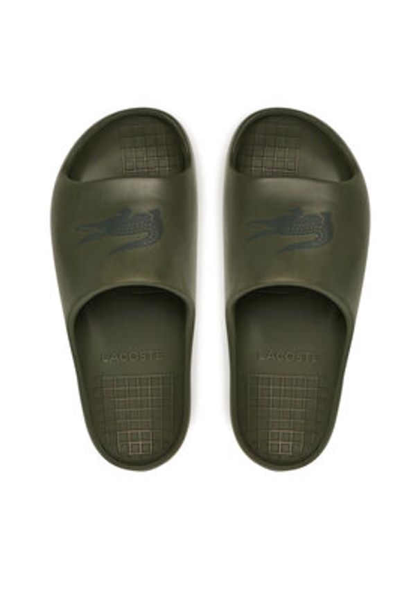 Lacoste Klapki 7-49CMA0024 Khaki. Kolor: brązowy. Materiał: syntetyk