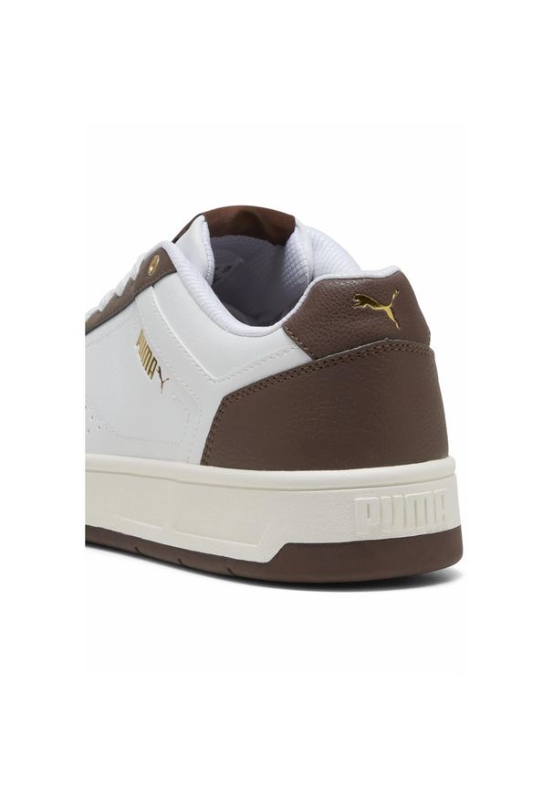 Puma - Sneakersy Court Classic PUMA White Gold Chestnut Brown. Kolor: żółty, biały, wielokolorowy, brązowy