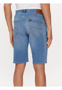 Lee Szorty jeansowe 5 Pocket 112349235 Niebieski Regular Fit. Kolor: niebieski. Materiał: bawełna #3