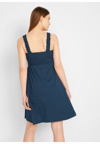 Sukienka ciążowa z bawełny organicznej (2 szt.) bonprix ciemnoniebiesko-czarny. Kolekcja: moda ciążowa. Kolor: niebieski. Materiał: bawełna #5