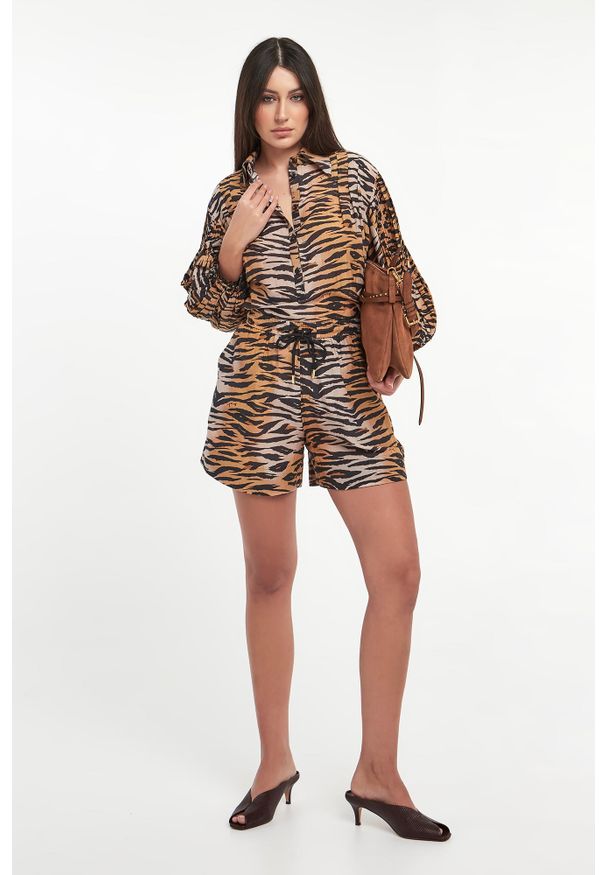 Pinko - Szorty damskie z jedwabiem Shonda PINKO. Materiał: jedwab